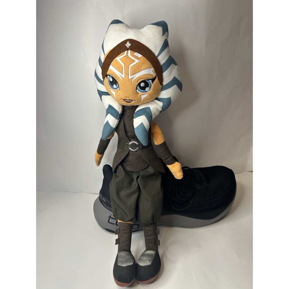 Disney Parks Star Wars Ahsoka Tano Plush Doll 16" Disney Store Stuffed Toy EUC